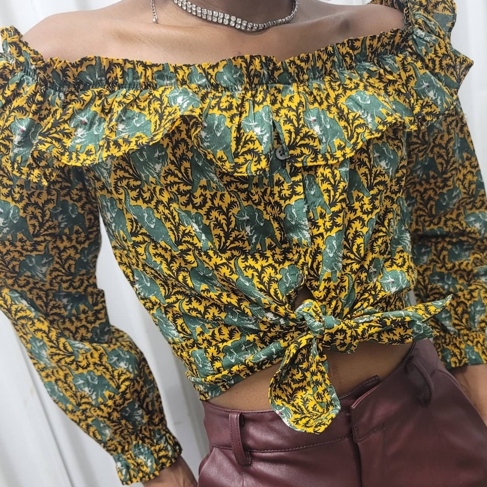 JCrew Prarie top S